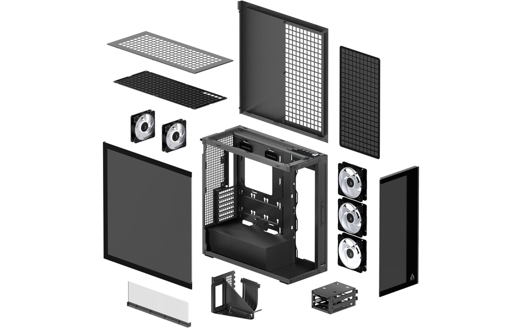 Arctic Cooling, PC-Gehäuse Xtender VG Black-6