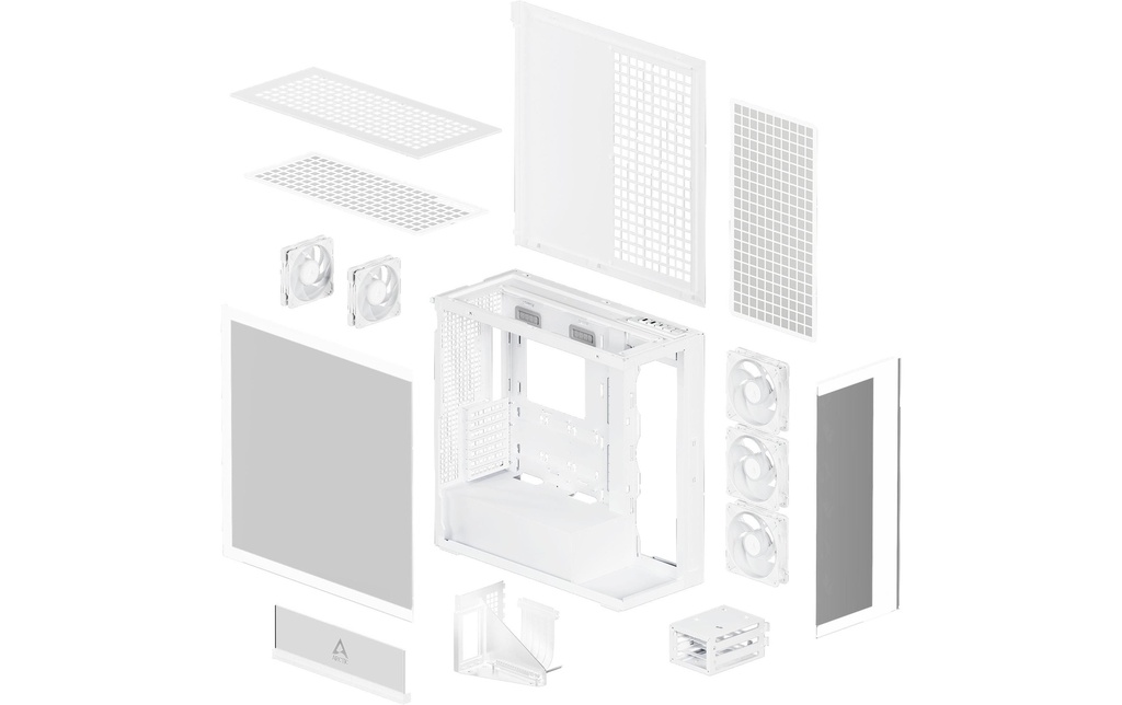 Arctic Cooling, PC-Gehäuse Xtender VG White-7
