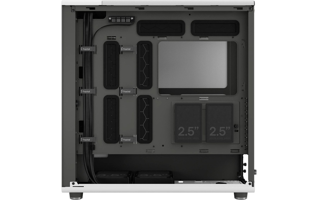 Fractal North XL RC White TG clear-7