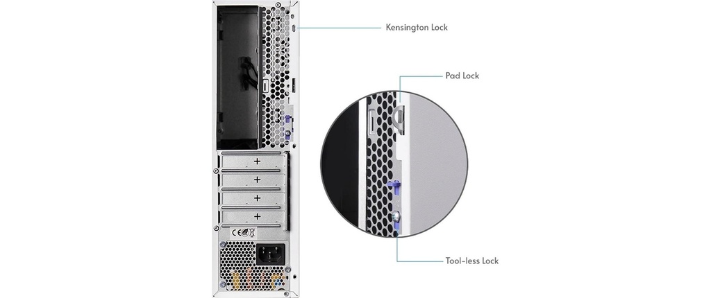 Chieftec m-ATX Gehäuse BE-10W-300, Weiss-2