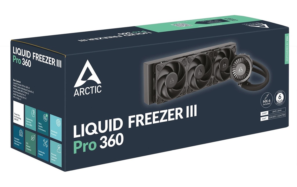 Kühler Arctic Li. Freezer III Pro 360-5