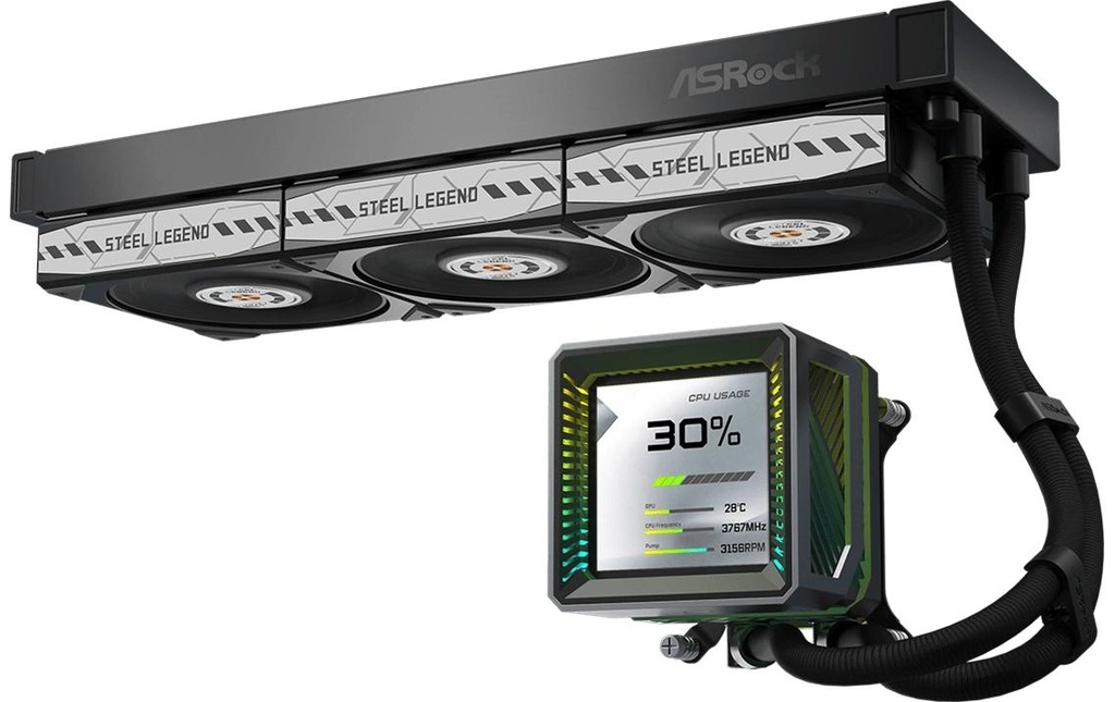 ASRock Steel Legend Dark 360 LCD-3