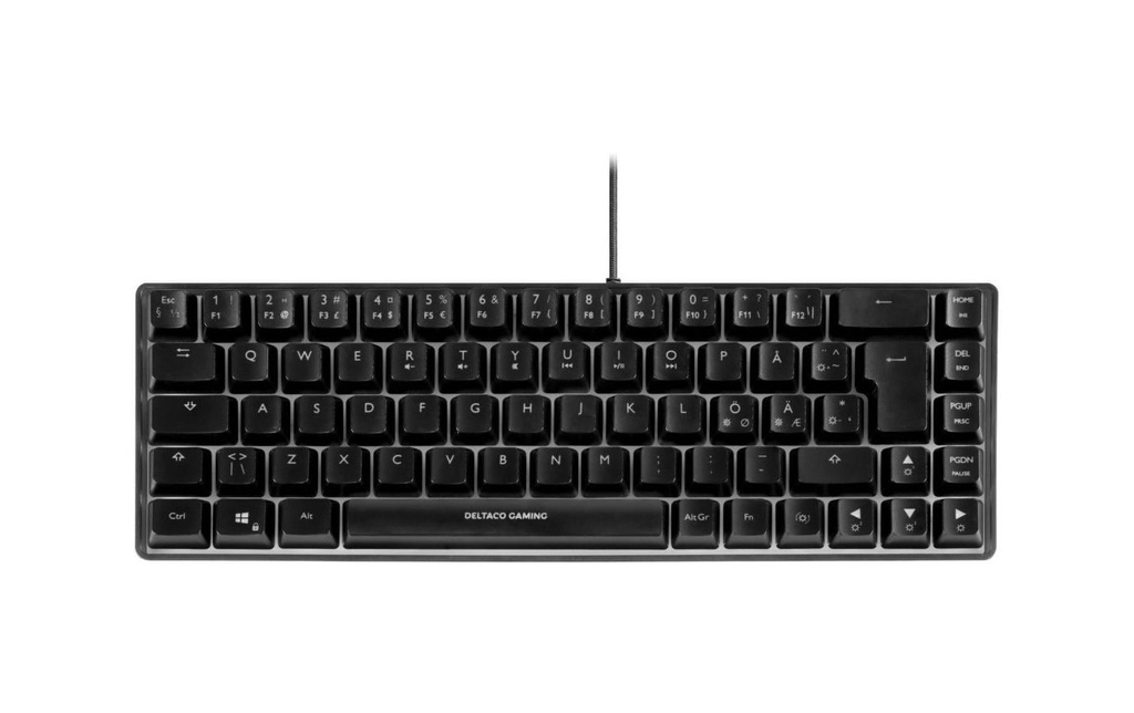 Deltaco TKL Gaming Keyboard memb RGB, black-2