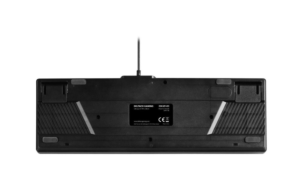 Deltaco TKL Gaming Keyboard memb RGB, black-5
