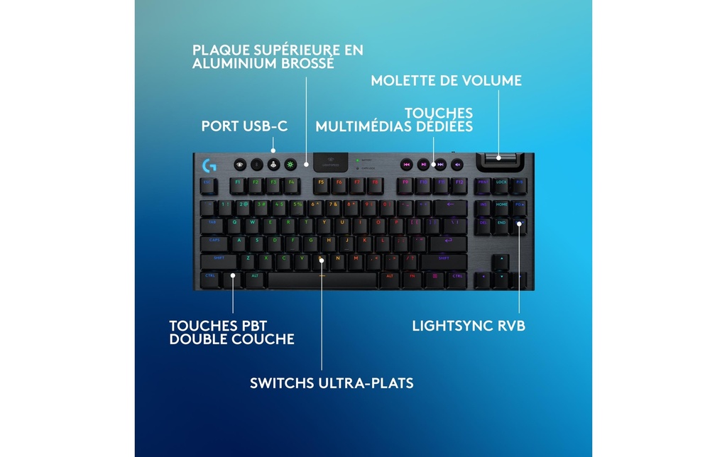 Logitech G915 X Lightspeed TKL Gaming Keybo-5