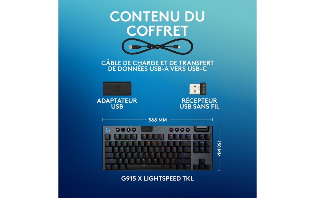 Logitech G915 X Lightspeed TKL Gaming Keybo-8