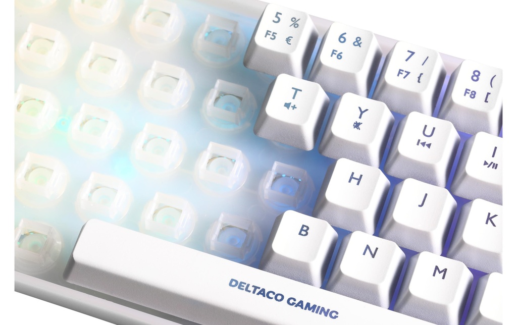 Deltaco GAM-158-W RGB, White-5