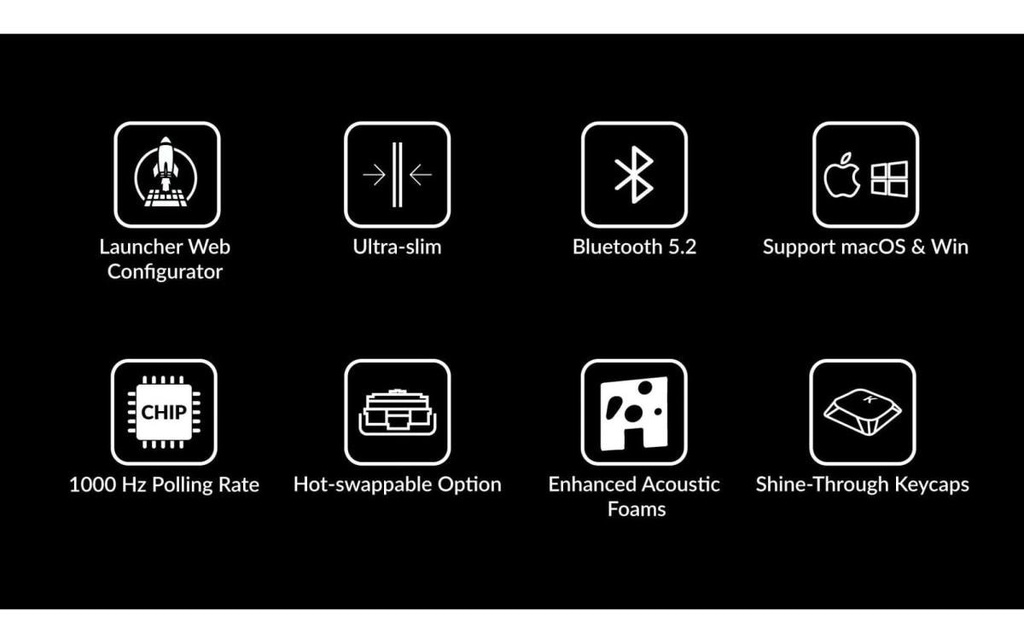 Keychron K1 QMK v6 Red Switch, CH-5