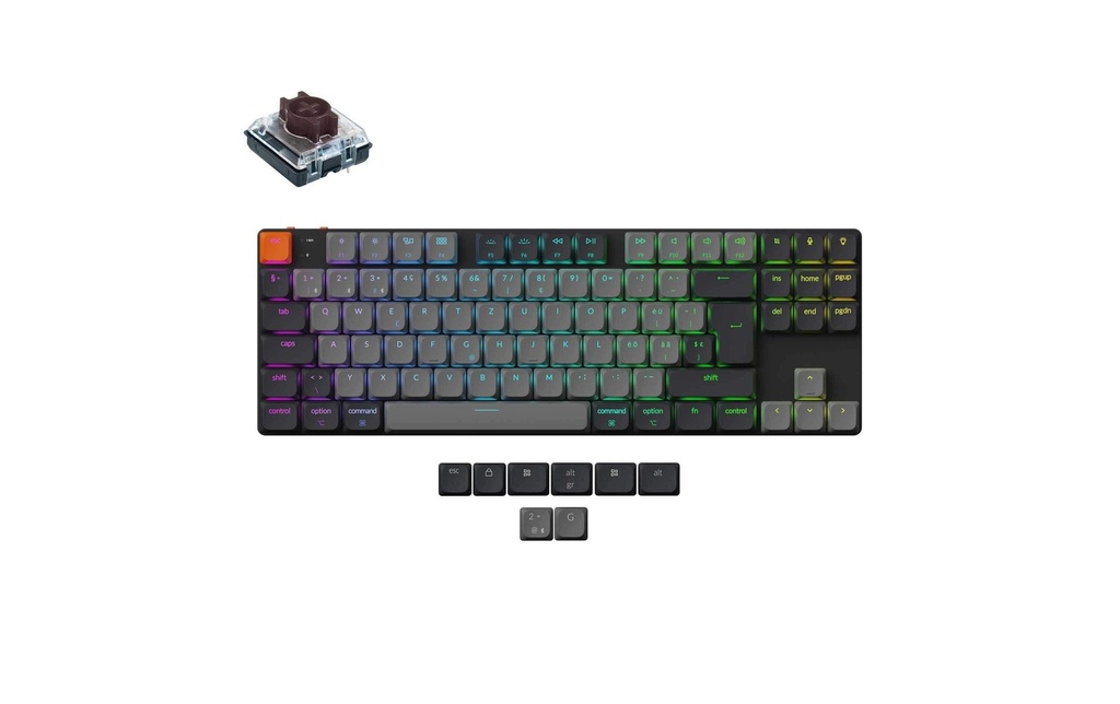 Keychron K1 QMK v6 Brown Switch, CH-1