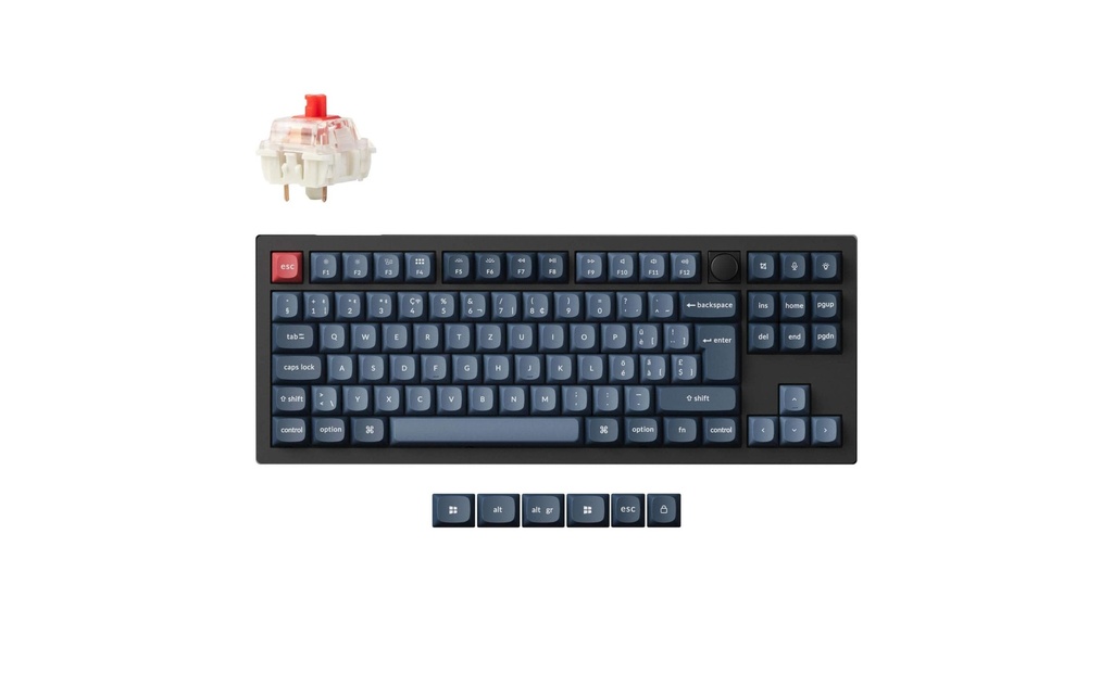 Keychron V3 Max Black Red Switch, CH-1