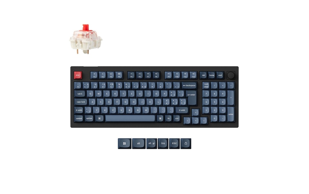 Keychron V5 Max Black Red Switch, CH-1