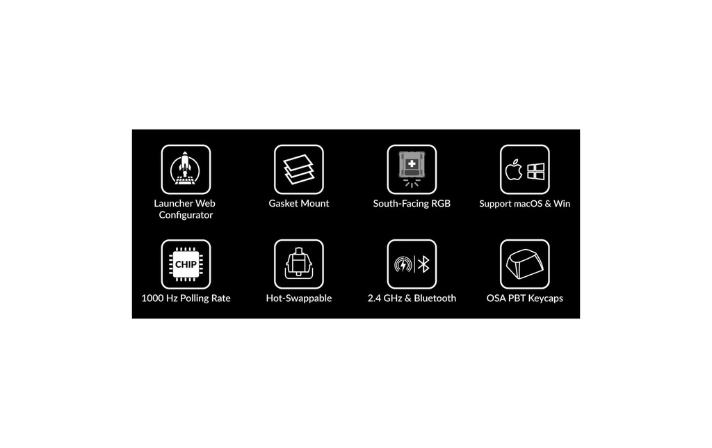 Keychron V6 Max Black Red Switch, CH-5