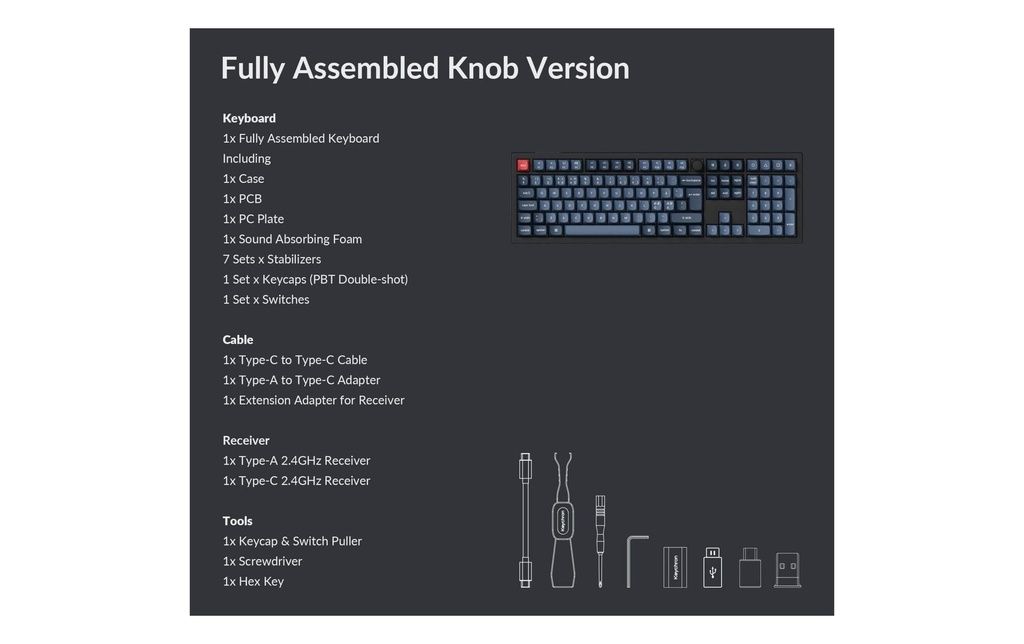 Keychron V6 Max Black Brown Switch, CH-6