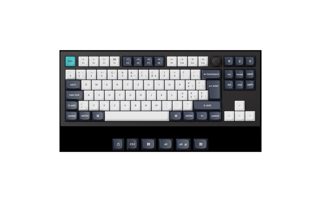 Keychron Q3 Max Black QMK Brown Switch, CH-2