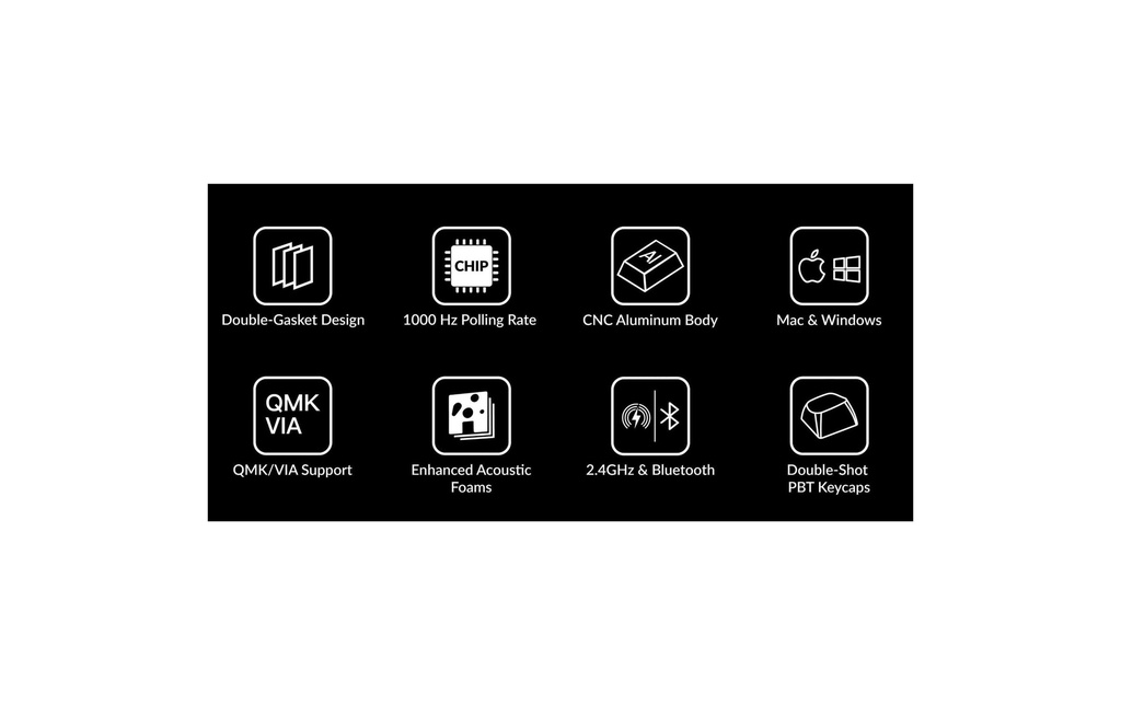 Keychron Q5 Max Black QMK Red Switch, CH-6