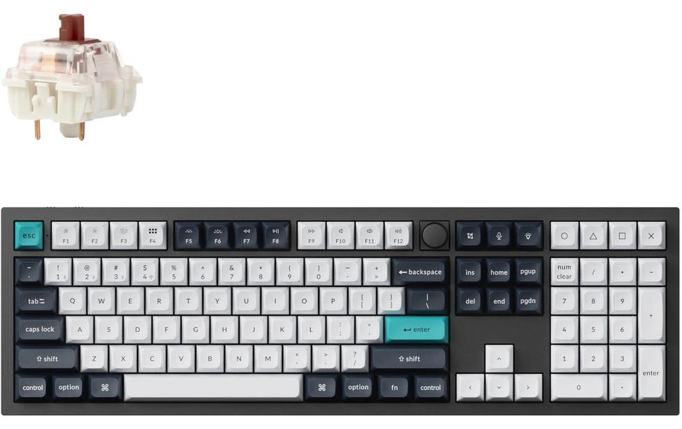 Keychron Q6 Max Black QMK Brown Switch, CH-6
