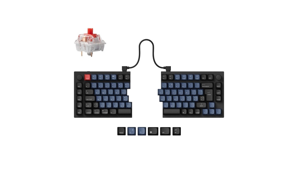 Keychron Q11 Black QMK Red Switch, CH-1