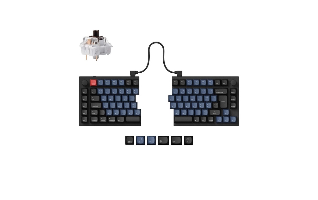 Keychron Q11 Black QMK Brown Switch, CH-1