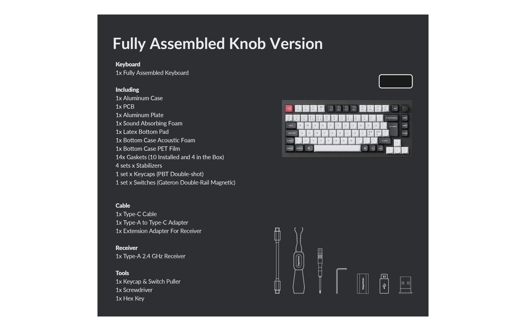 Q1 HE Carbon Black QMK Magnetic Switch, CH-6