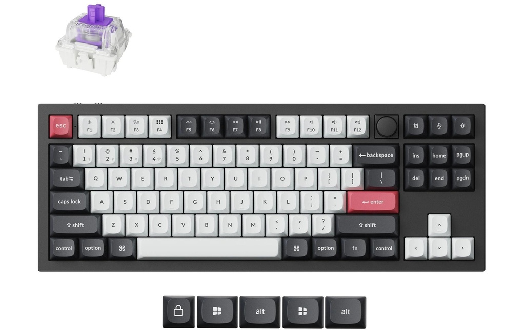 Q3 HE Carbon Black QMK Magnetic Switch, CH-5