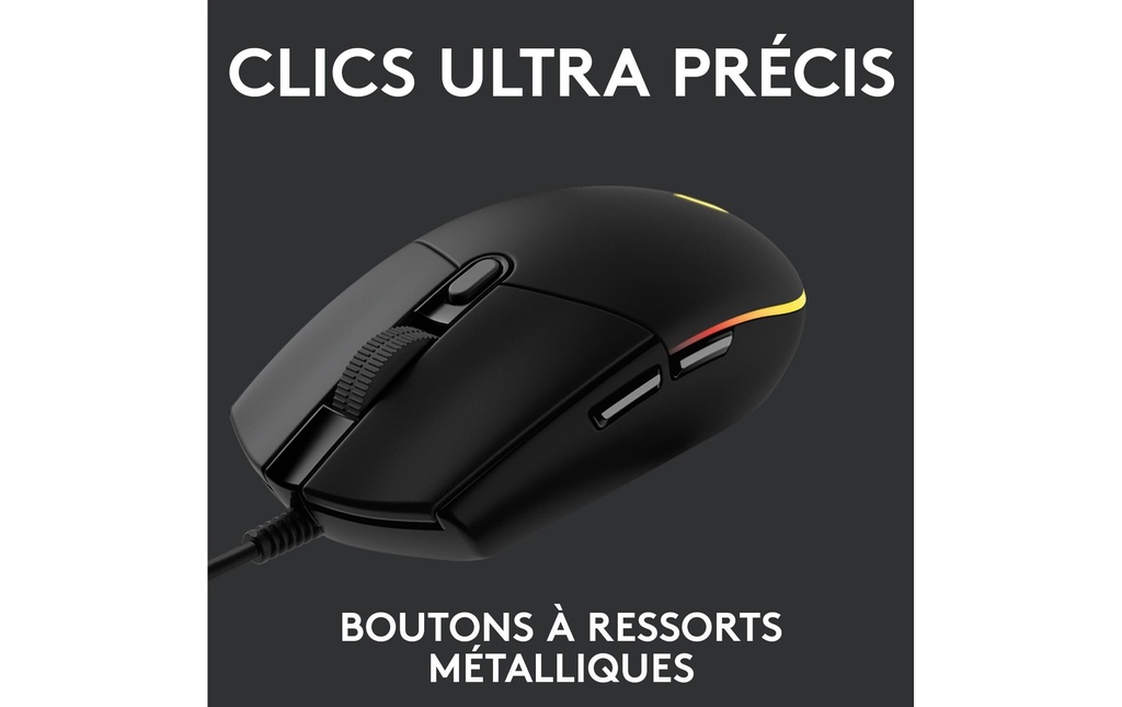Logitech G203 Lightsync Gaming Mouse black-4