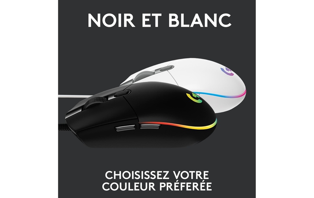Logitech G203 Lightsync Gaming Mouse black-7