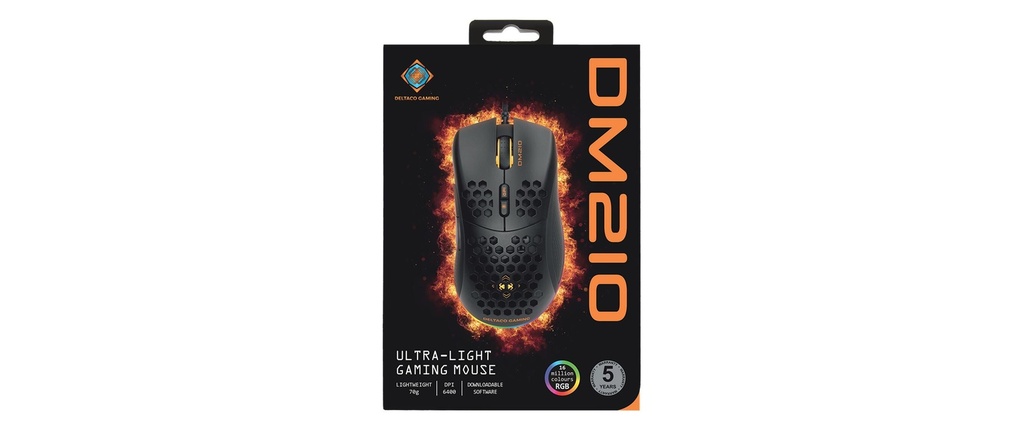 Deltaco Gaming Mouse DM210 RGB-5