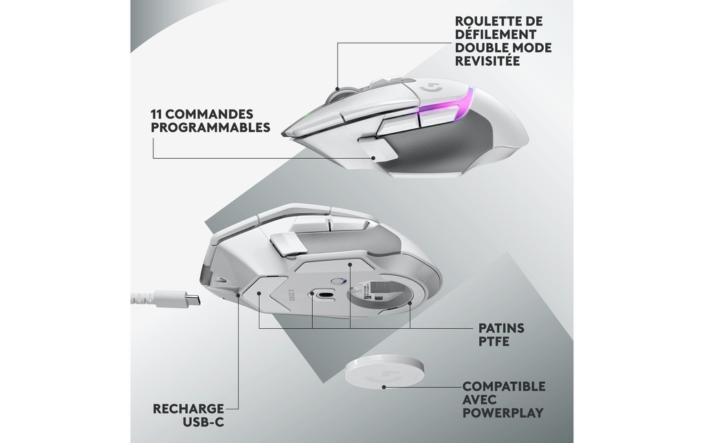 Logitech G502 X Plus white-6