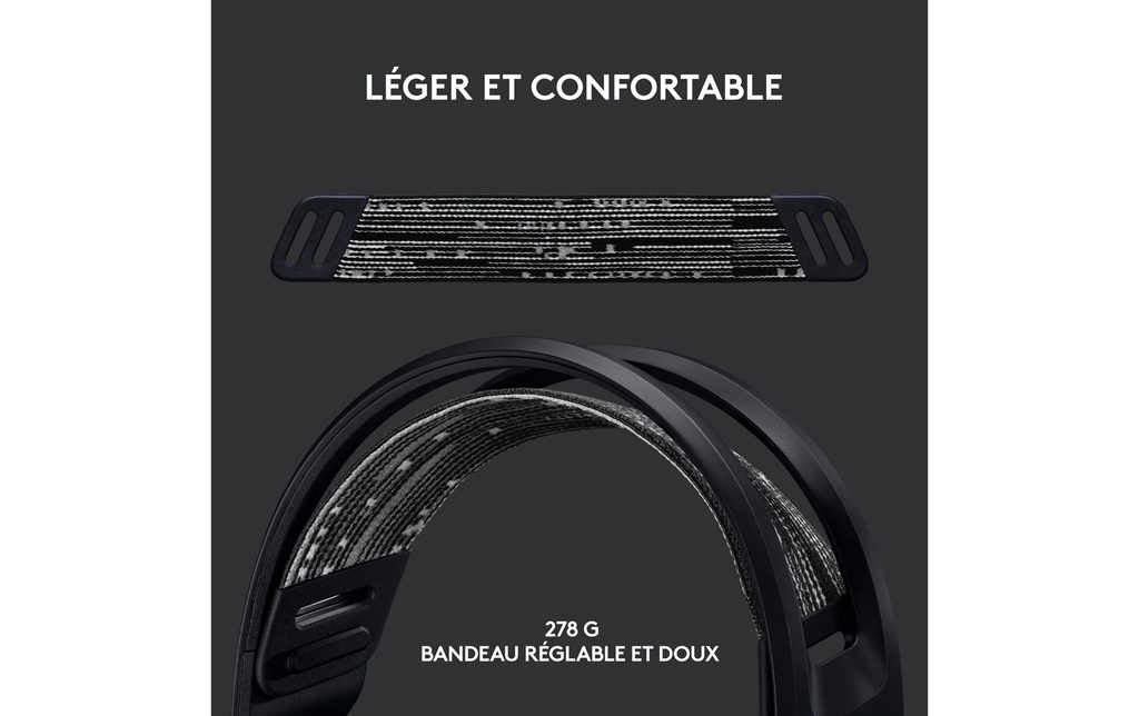 Logitech, Headset G733 Lightspeed Schwarz-1