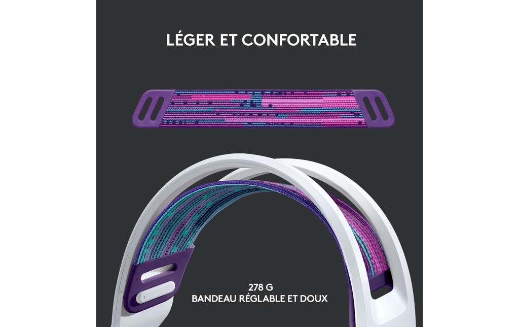 Logitech, Headset G733 Lightspeed Weiss-1