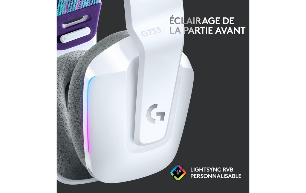 Logitech, Headset G733 Lightspeed Weiss-3