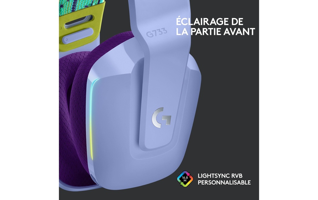 Logitech, Headset G733 Lightspeed Lila-3