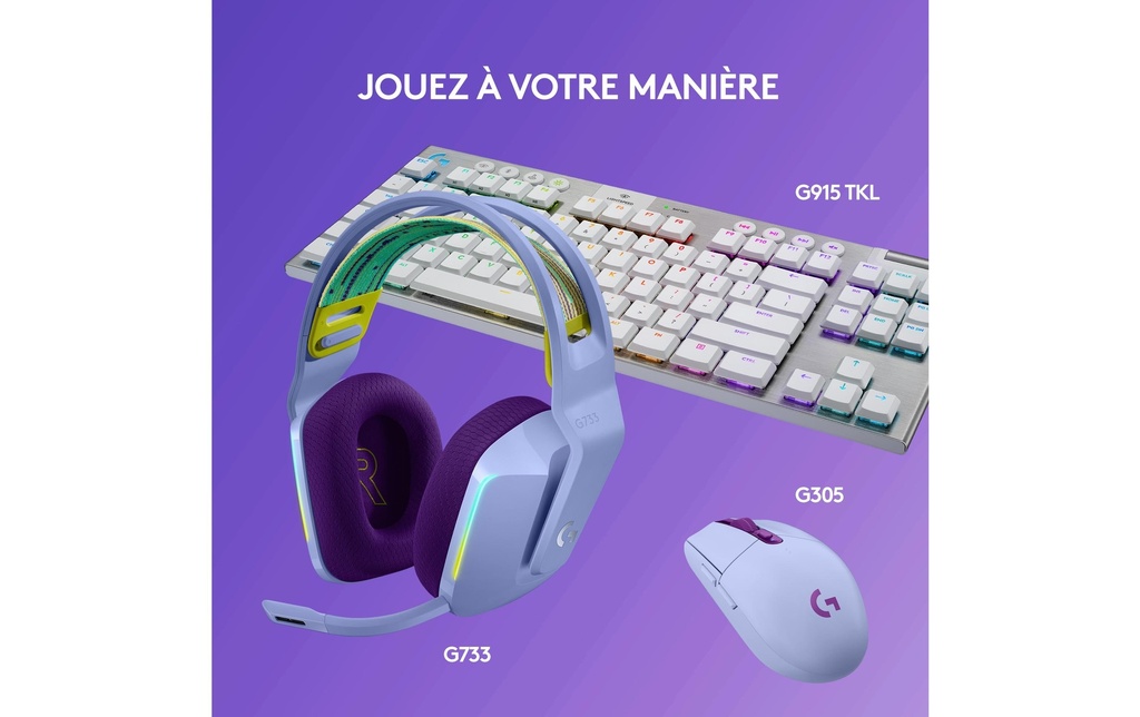 Logitech, Headset G733 Lightspeed Lila-7