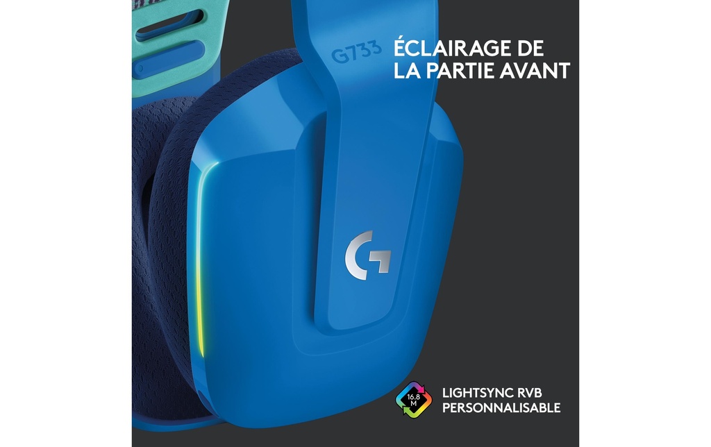 Logitech, Headset G733 Lightspeed Blau-3