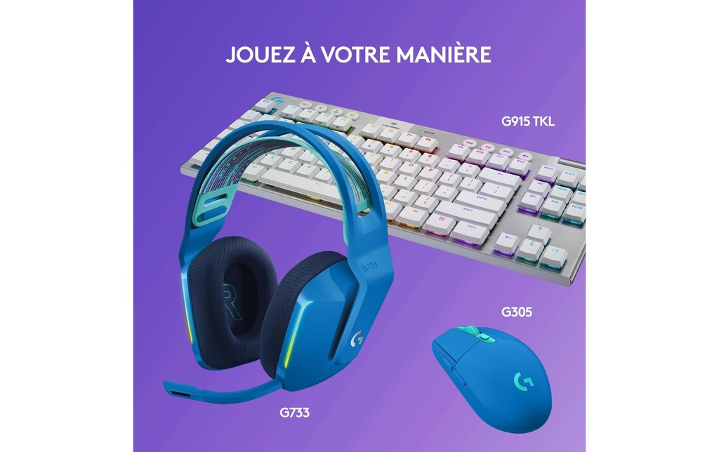 Logitech, Headset G733 Lightspeed Blau-7