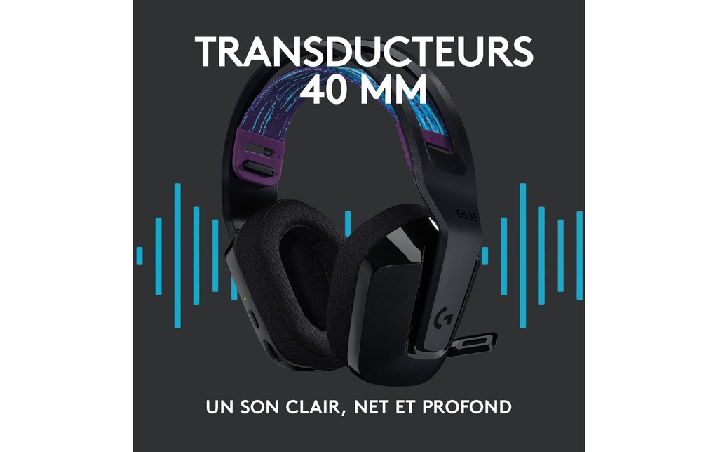 Logitech G535 Lightspeed Gaming Headset-8