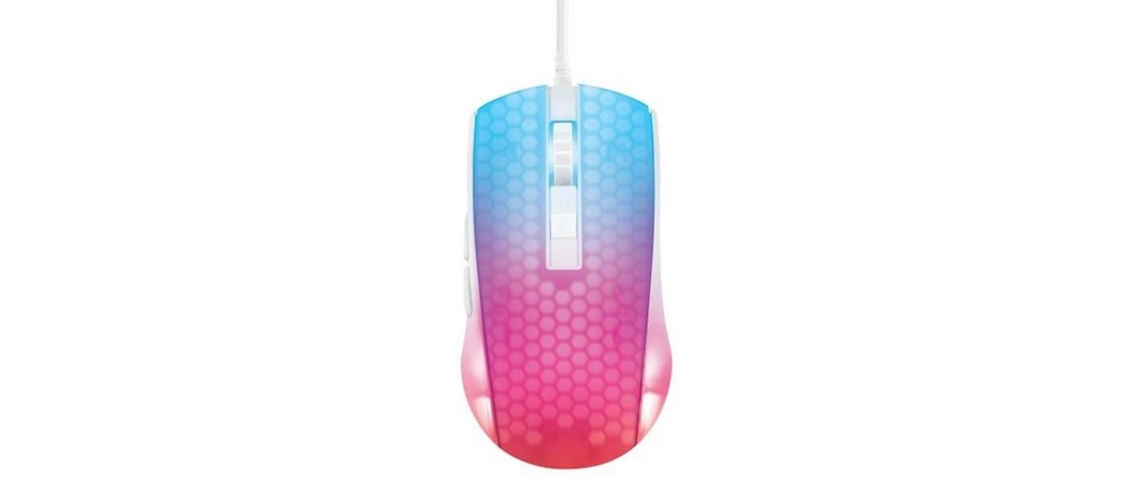Deltaco Gaming Mouse DM310 RGB white/Trans-0