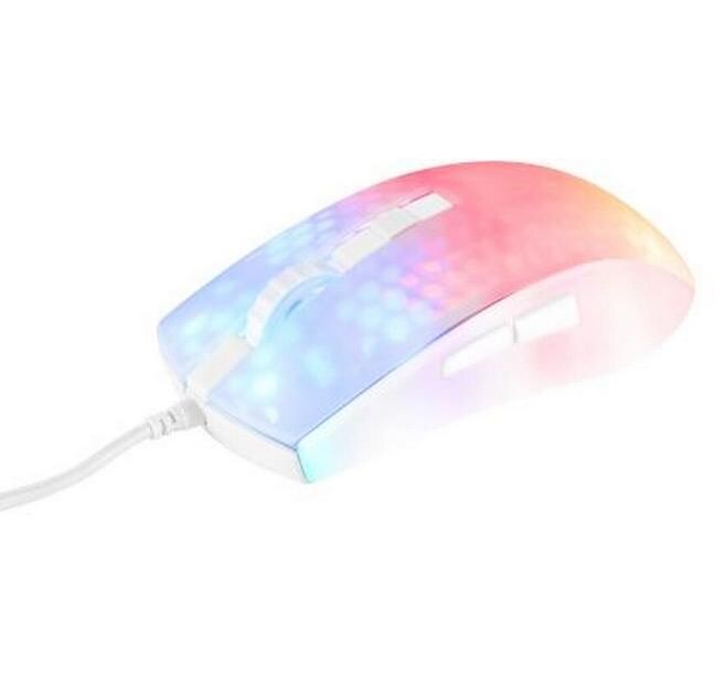 Deltaco Gaming Mouse DM310 RGB white/Trans-1