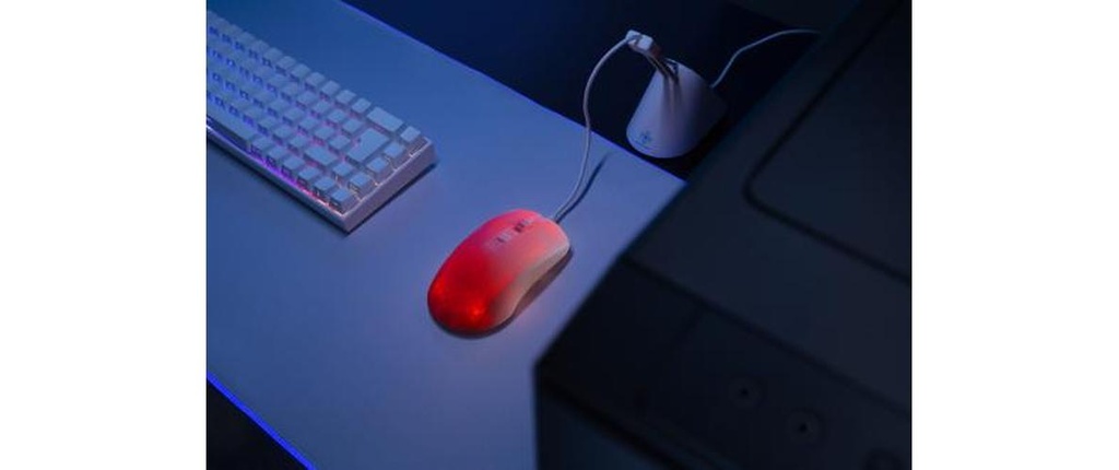 Deltaco Gaming Mouse DM310 RGB white/Trans-4
