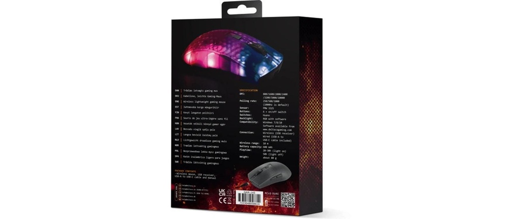 Deltaco Wireless DM320 RGB black/Trans-1