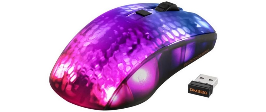 Deltaco Wireless DM320 RGB black/Trans-8