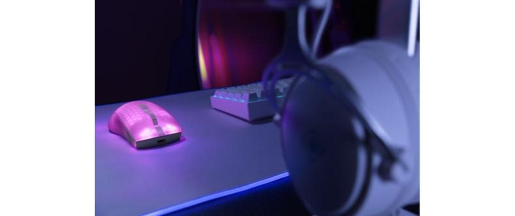 Deltaco Wireless DM320 RGB white/Trans-3