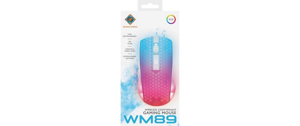 Deltaco Wireless DM320 RGB white/Trans-4