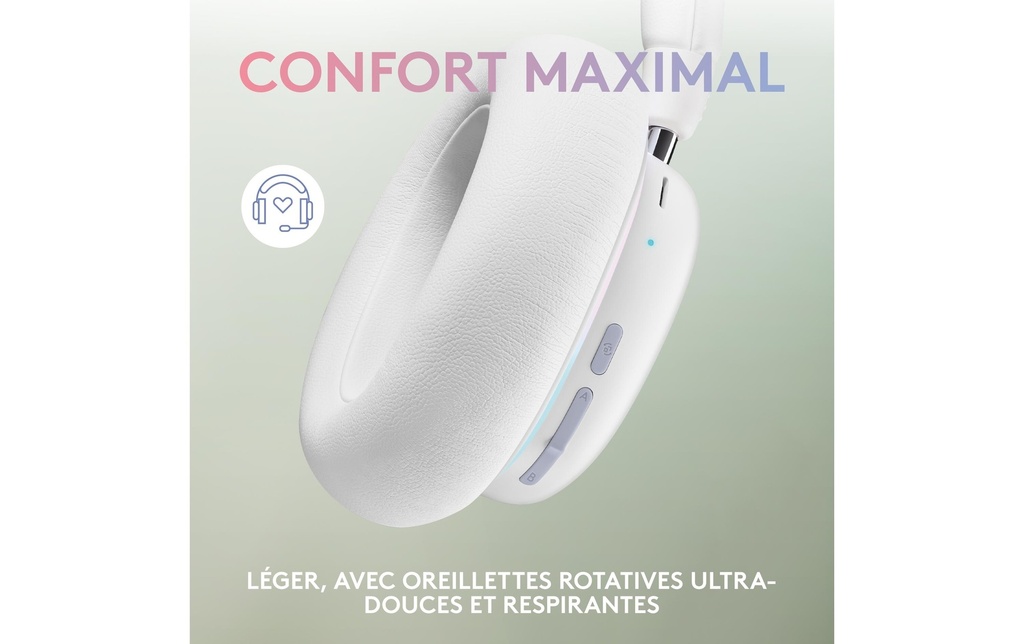 Logitech G735 Gaming Headset off white-2