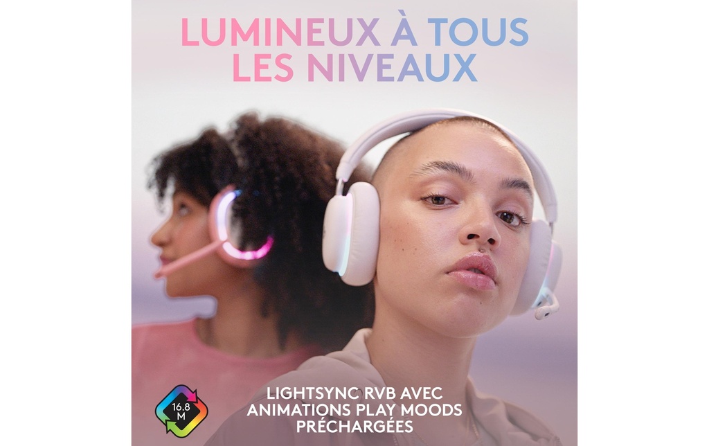 Logitech G735 Gaming Headset off white-5