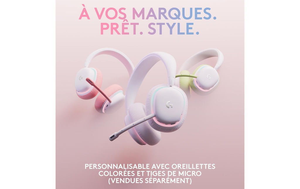 Logitech G735 Gaming Headset off white-7