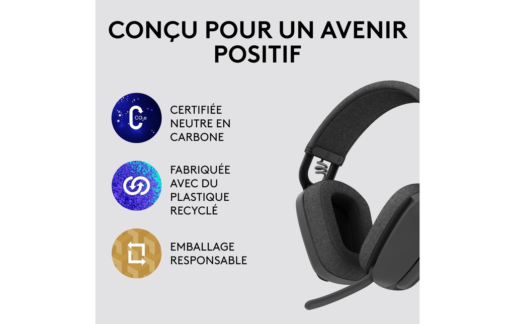 Logitech, Headset Zone Vibe 100 Graphite-5