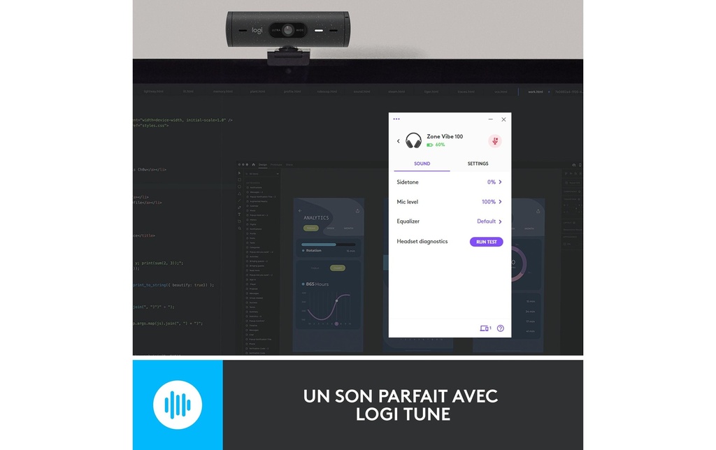 Logitech, Headset Zone Vibe 100 Graphite-6
