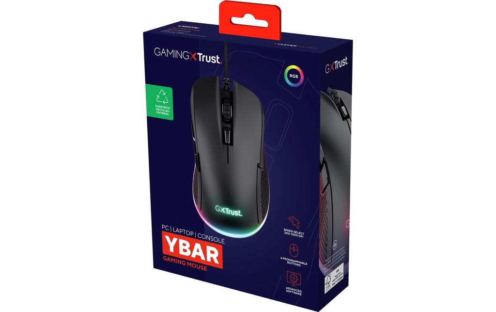 Trust, Gaming-Maus GXT922 Ybar Schwarz-5