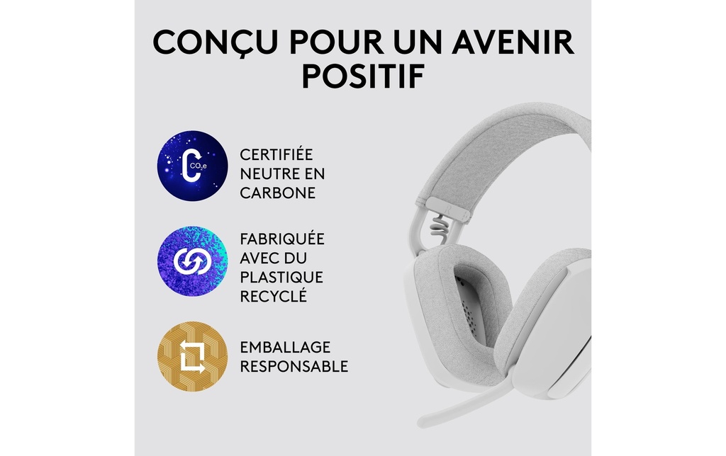 Logitech, Headset Zone Vibe 100 Weiss-5